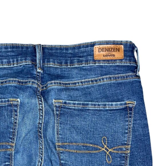 Levi's Denizen Modern Slim Denim Embroidered Straight Leg Jeans Sz 27 - Picture 3 of 8